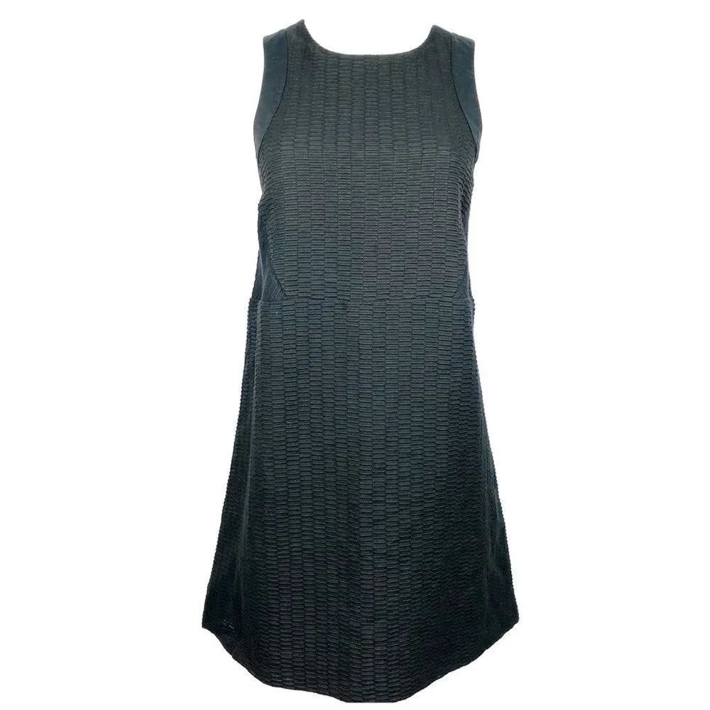 A/X ARMANI EXCHANGE Black Sleeveless A-line Dress